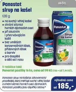 PharmaPoint Panastat sirup na kašel nabídka