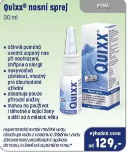 PharmaPoint Quixx nosní sprej nabídka