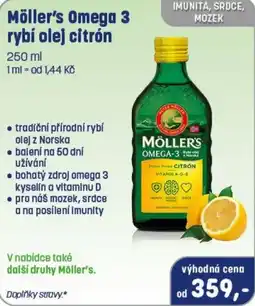 PharmaPoint Möller's rybí olej citrón nabídka