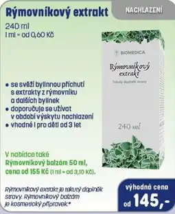 PharmaPoint Biomedica rýmovníkový extrakt nabídka