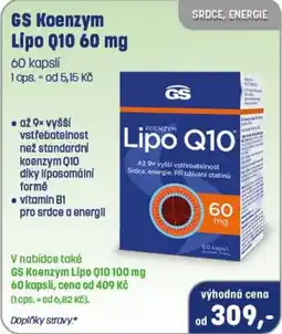 PharmaPoint Gs koenzym lipo q10 60 mg nabídka