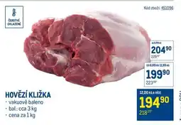 Makro Hovězí kližka nabídka