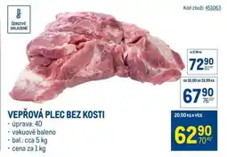 Makro Vepřová plec bez kosti nabídka