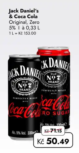 TRAVEL FREE Jack Daniel's & Coca Cola Original, Zero nabídka