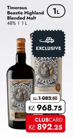 TRAVEL FREE Timorous Beastie Highland Blended Malt nabídka