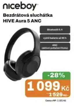 Expert niceboy bezdrátová sluchátka hive aura 5 anc nabídka