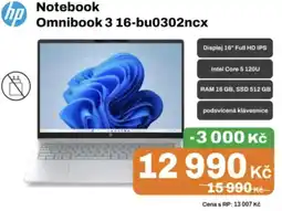 Expert hp Notebook Omnibook 3 16-bu0302ncx nabídka