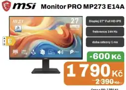 Expert msi monitor pro mp273 e14a nabídka