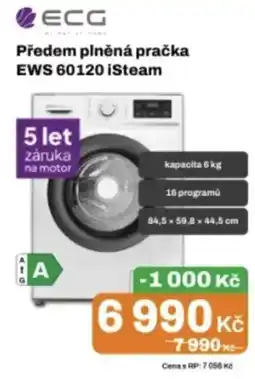 Expert Ecg předem plněná pračka ews 60120 isteam nabídka