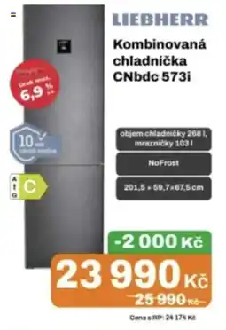 Expert Liebherr kombinovaná chladnička cnbdc 573i nabídka