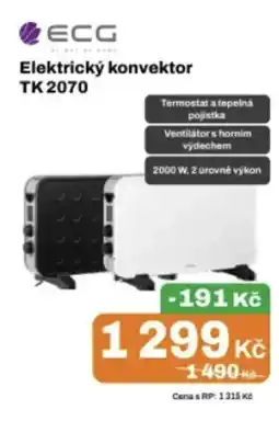 Expert Ecg elektricky konvektor tk 2070 nabídka