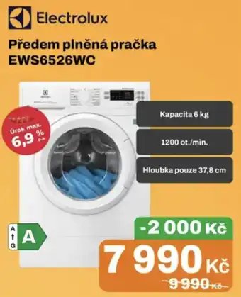 Electrolux předem plněná pračka EWS6526WC