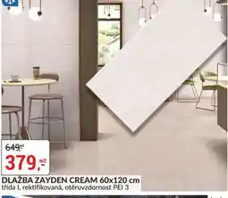 Baumax Dlažba zayden cream nabídka