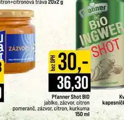 Jip Pfanner Shot BIO jablko, zázvor, citron kapesníčk nabídka