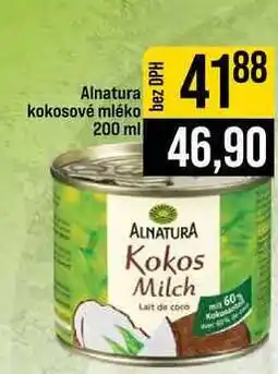 Jip Alnatura kokosové mléko nabídka
