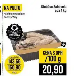 Jip Klobása Salsiccia nabídka