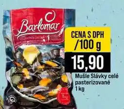 Jip Mušle Slávky celé pasterizované 1kg 100g nabídka