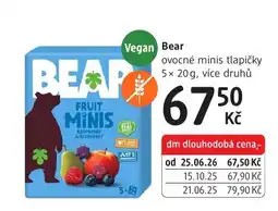 dm drogerie Bear ovocné minis tlapíčky nabídka