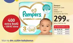 dm drogerie Pampers premium care nabídka