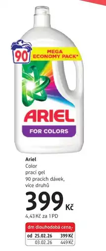 dm drogerie Ariel Color prací gel nabídka