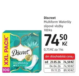 dm drogerie Discreet Multiform Waterlily nabídka