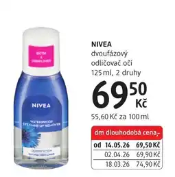 dm drogerie Nivea dvoufázový odličovač očí nabídka