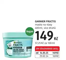 dm drogerie Garnier fructis maska na vlasy nabídka