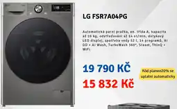 Planeo Elektro LG automatická parní pračka nabídka
