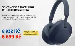 Planeo Elektro Sony noise cancelling wh-1000xm5 modrá nabídka
