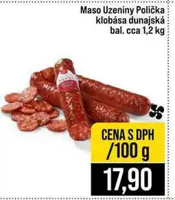 Jip Maso Uzeniny Polička klobása dunajská bal. cca 1,2 kg 100g nabídka