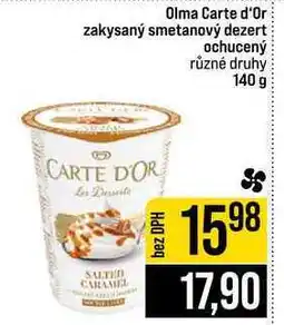 Jip Olma Carte d'Or zakysaný smetanový dezert ochucený různé druhy nabídka