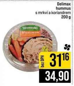 Jip Delimax hummus s mrkví a koriandrem nabídka