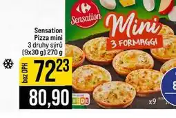 Jip Sensation Pizza mini 3 druhy sýrů (9x30 g) 270 g nabídka