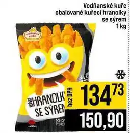 Jip Vodňanské kuře obalované kuřecí hranolky se sýrem nabídka