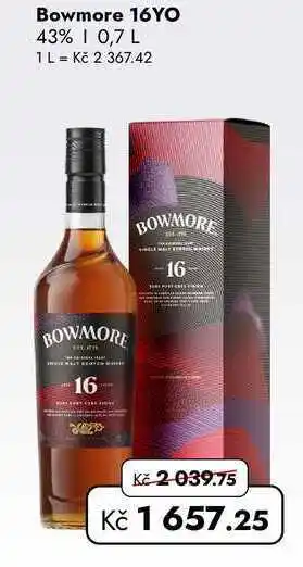 TRAVEL FREE Bowmore 16YO 43% nabídka