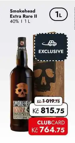 TRAVEL FREE Smokehead Extra Rare II 40% 1L 1 nabídka