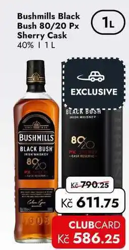 TRAVEL FREE Bushmills Black Bush 80/20 Px Sherry Cask 40% nabídka