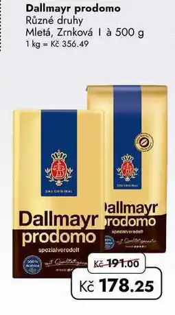 TRAVEL FREE Dallmayr prodomo nabídka