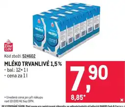 Makro Mléko trvanlivé 1,5 % nabídka