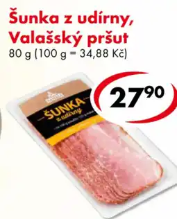 CBA Valašský pršut šunka z udírny nabídka