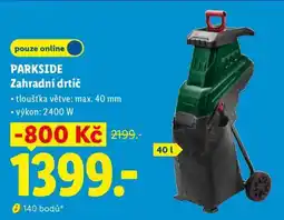 Lidl Parkside Zahradní drtič nabídka