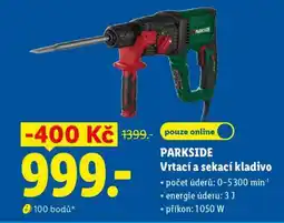 Lidl Parkside Vrtací a sekací kladivo nabídka