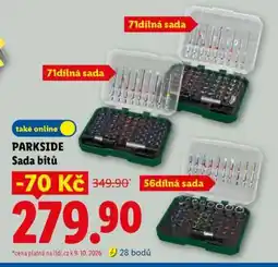 Lidl PARKSIDE SADA BITŮ nabídka
