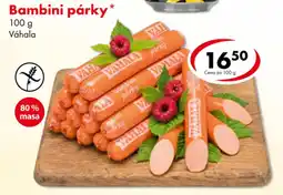 CBA Váhala bambini párky nabídka