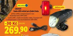 Lidl CRIVIT Sada LED světel pro jízdní kola nabídka