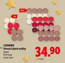Lidl LIVARNO Vonné čajové svíčky nabídka