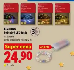 Lidl LIVARNO SVĚTELNÝ LED ŘETĚZ nabídka