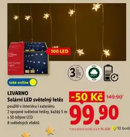 Lidl LIVARNO Solární LED světelný řetěz nabídka