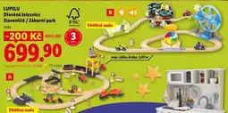 Lidl LUPILU Dřevěná železnice Staveniště / Zábavní park sada nabídka