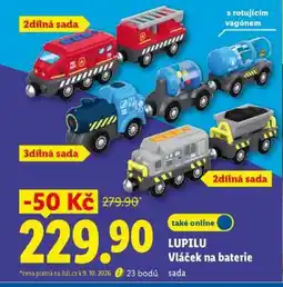 Lidl LUPILU Vláček na baterie nabídka